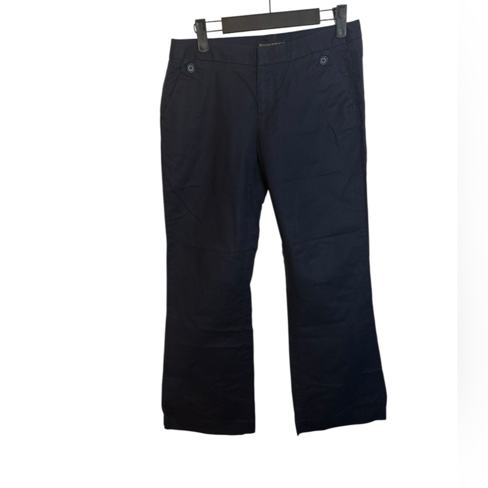 Banana Republic Navy Blue Low Rise Y2K Bootcut Khaki Pants